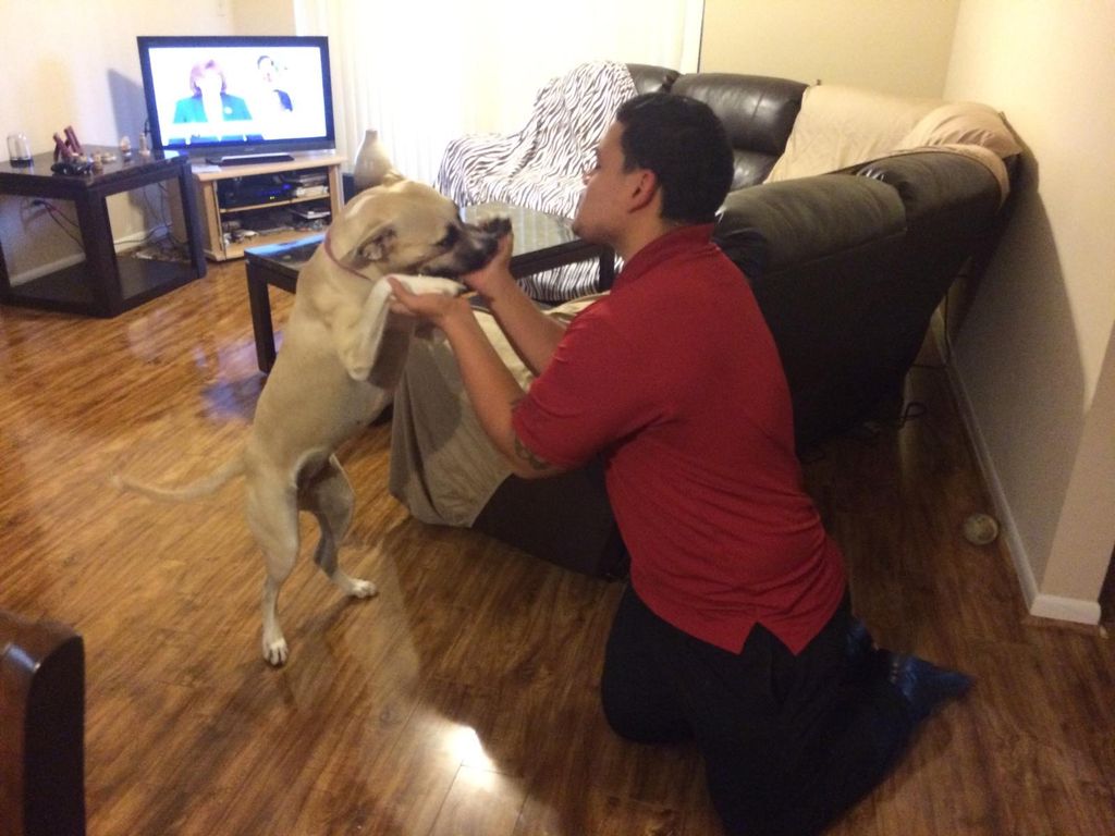 Cristhian and his favorite sassy diva, Roxy!