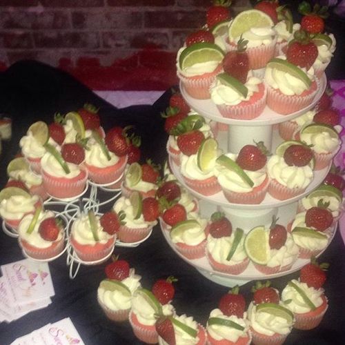 Strawberry Margarita Cupcakes! All infused with Jo