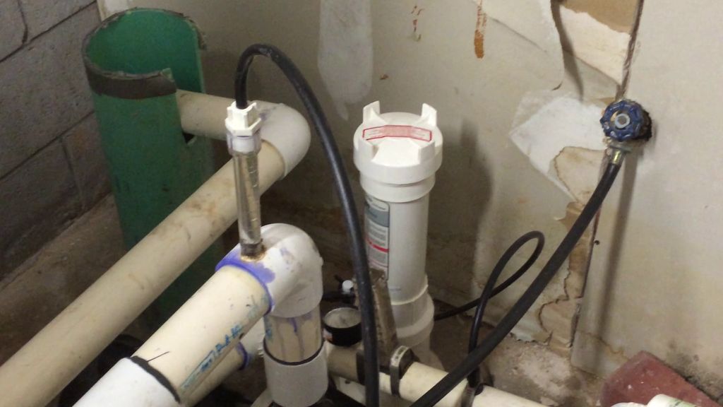 What a mess we re-plumed the entire pool pump line