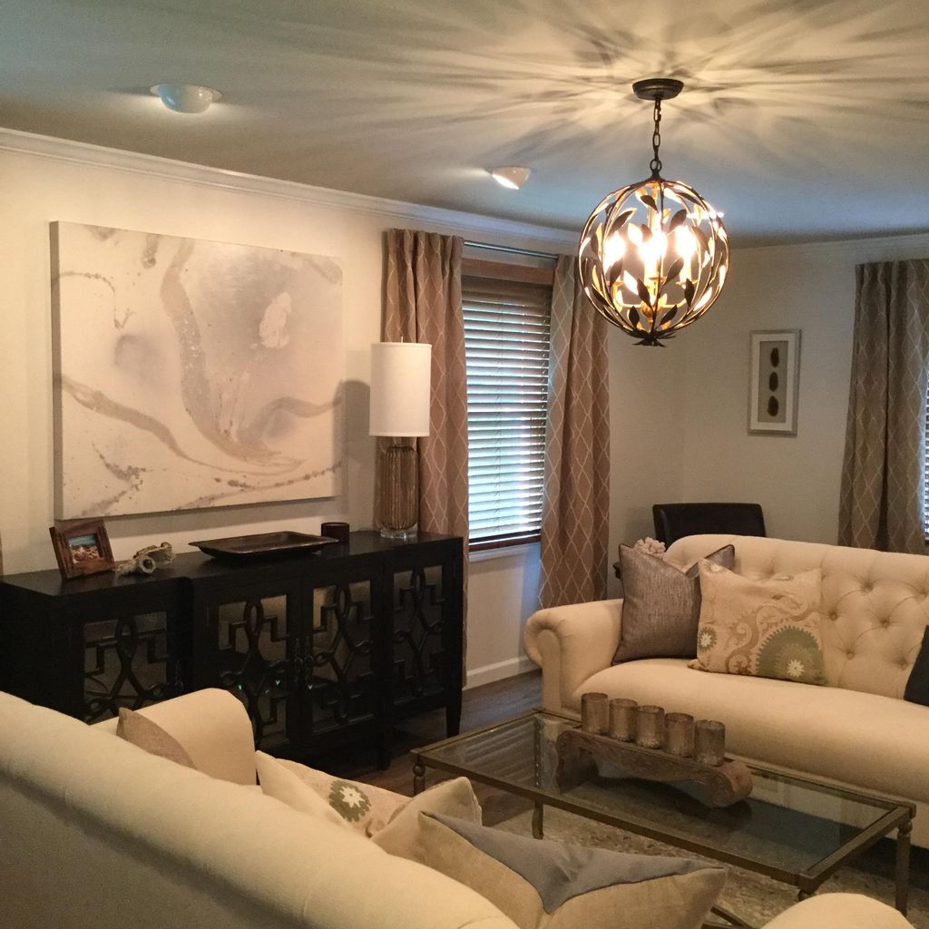 Eclectic living room design