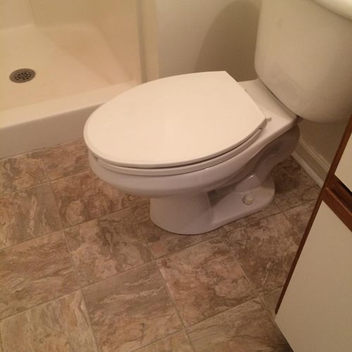 toilet installed