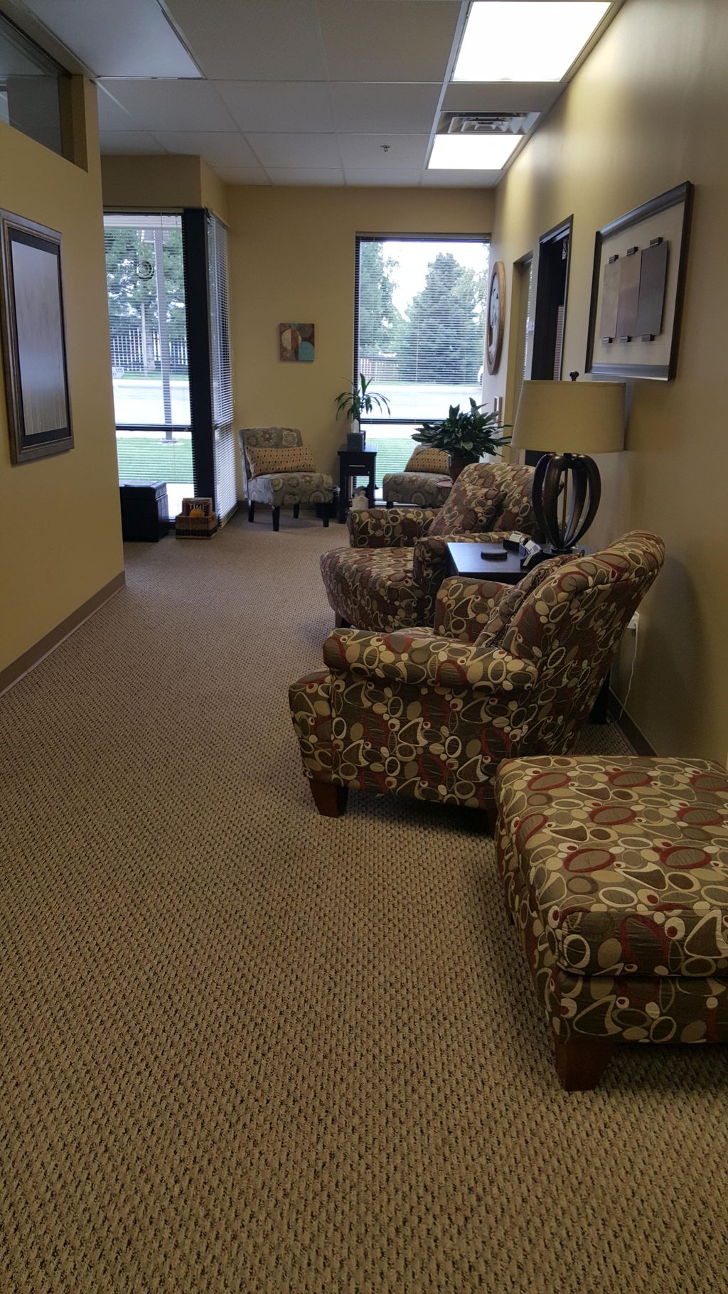 Waiting area is comfortable and allows you to prep