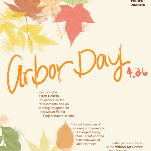 Urban Forest Project: Arbor Day event promotional 