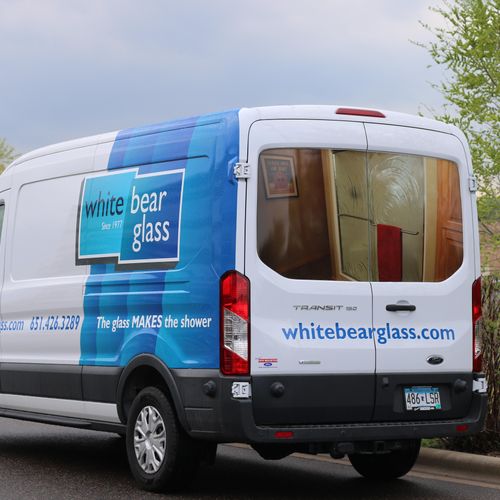 Vehicle Wrap for White Bear Glass