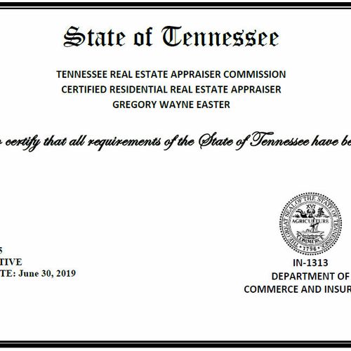 State Certified TN#3545