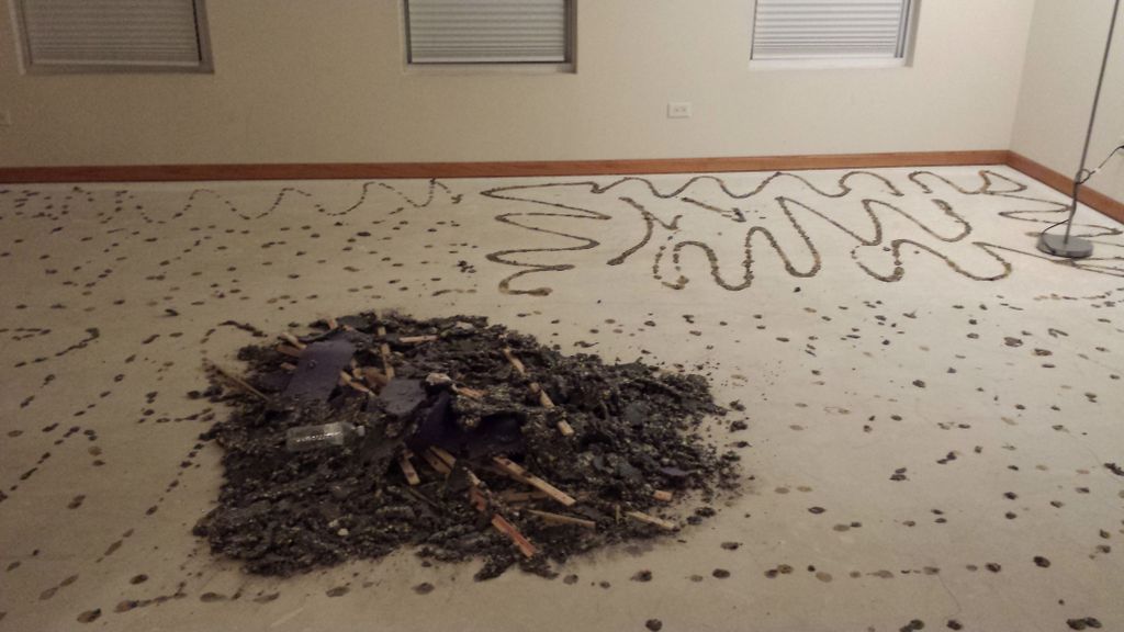 (After) Master bedroom carpet removal.