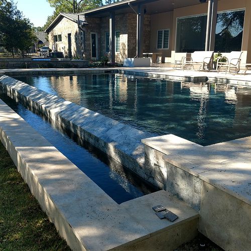 Geometric and modern pool designs in Montgomery, T