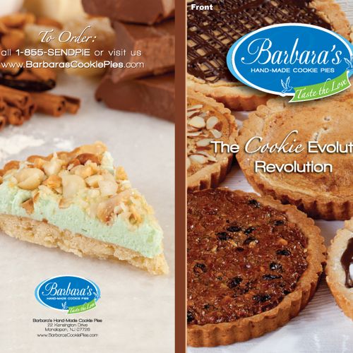 Brochure for a Gourmet Cookie Pie Company - Cover 