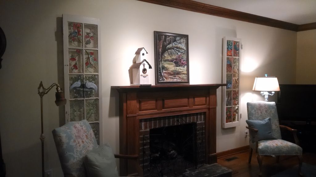 Artwork installation with custom designed hidden m