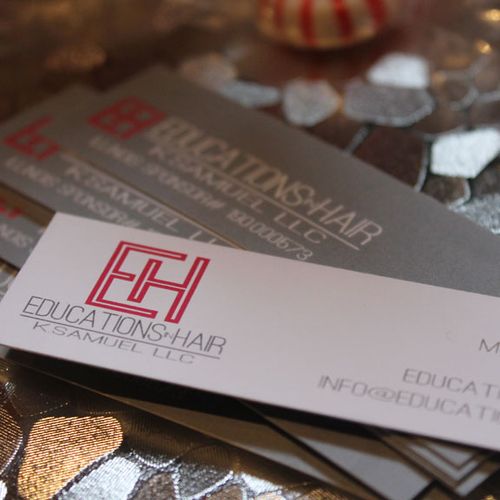 Educations In Hair Business Cards