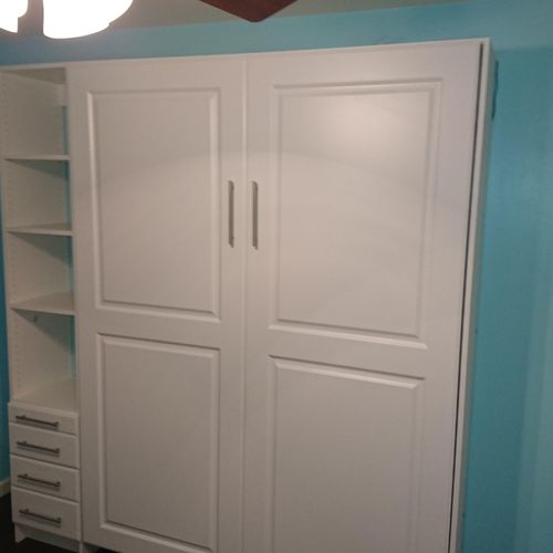Murphy bed build and installation, one of the most