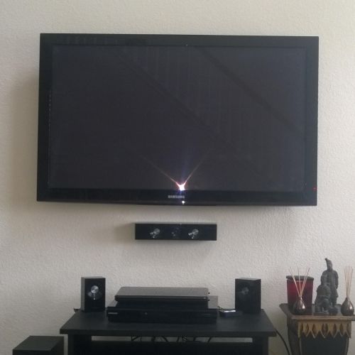 50" flat screen TV with 7.1 Blu-ray surround sound