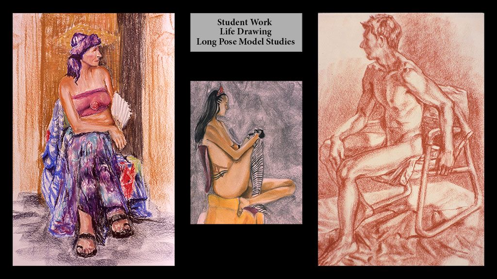 Sample of Student Art: Figure Drawing