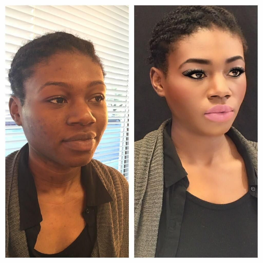 Makeup on a hyper pigment client - Lovely Laura :)