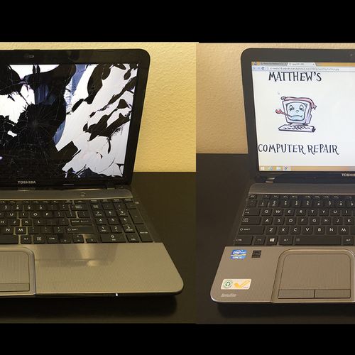 We offer screen repair for laptops!