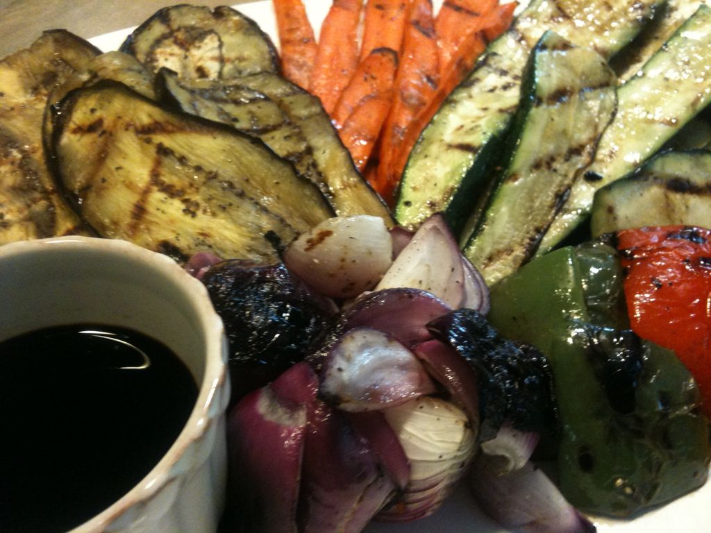 Grilled Seasonal Veggies with Balsamic Glaze