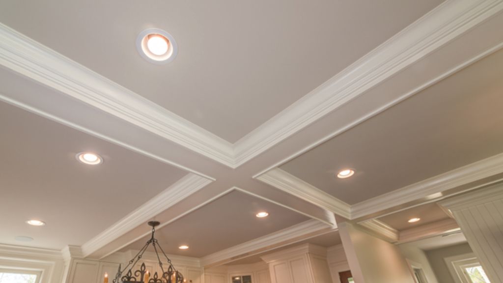 coffered kitchen ceiling