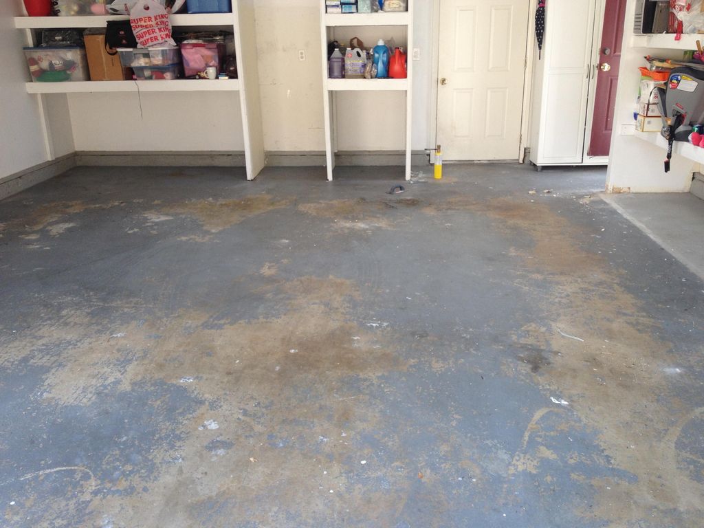 Garage floor before 