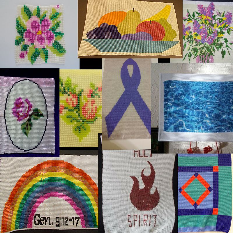 Hand beaded wall art/tapestries