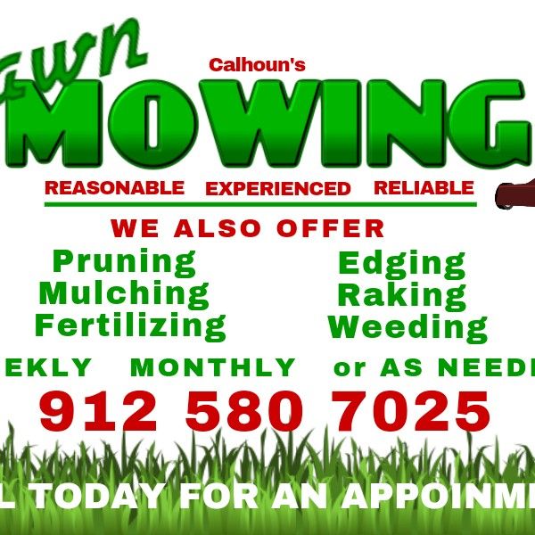 Calhoun's lawn service