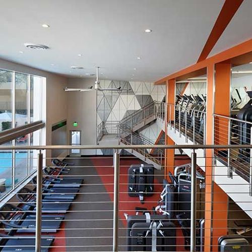 Two Level Fitness Center with State of the Art Equ