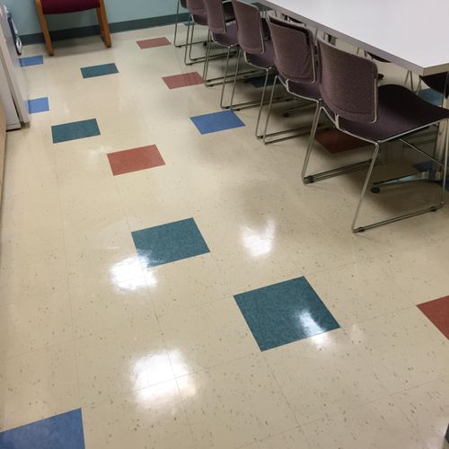 VCT - Same floor from opposite end of room