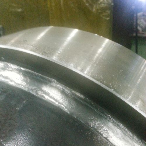 hand held submerged arc weld of a anchor point rin
