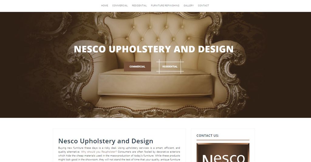 Nesco Upholstery, Web Design and Marketing