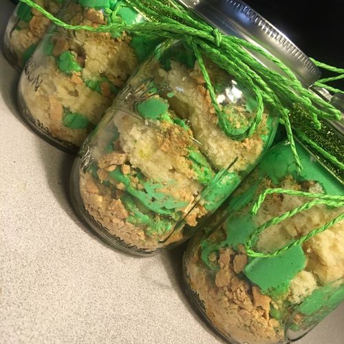 Patron infused cakes in a jar