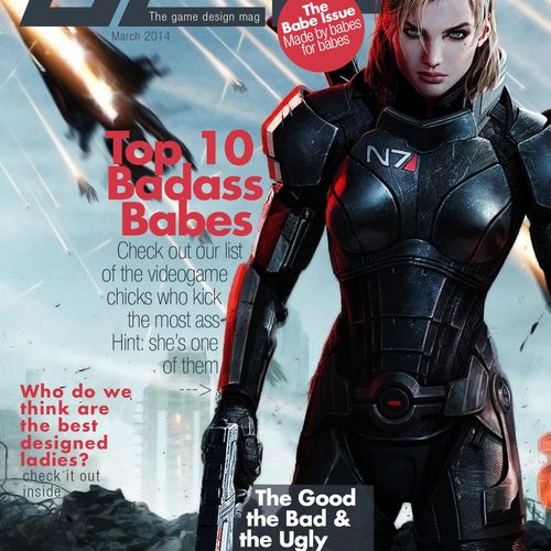 This was the second cover, it features Female Shep