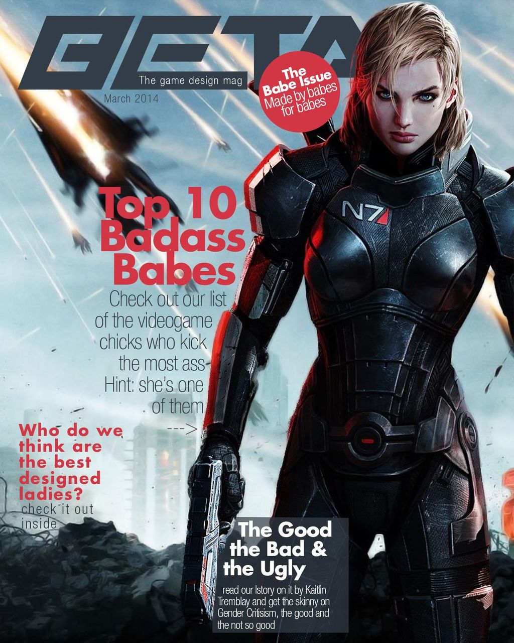 This was the second cover, it features Female Shep