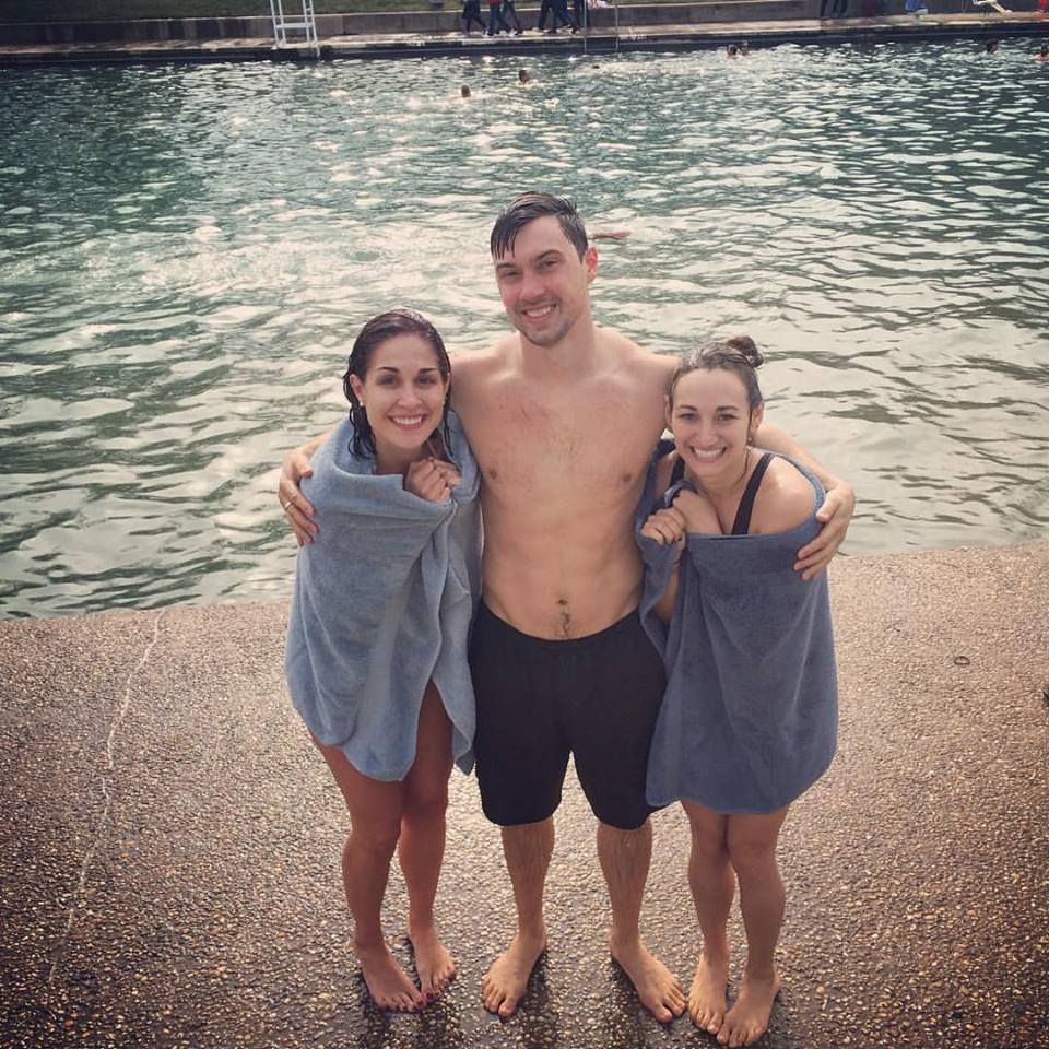Polar Bear Plunge on New Years with two clients.