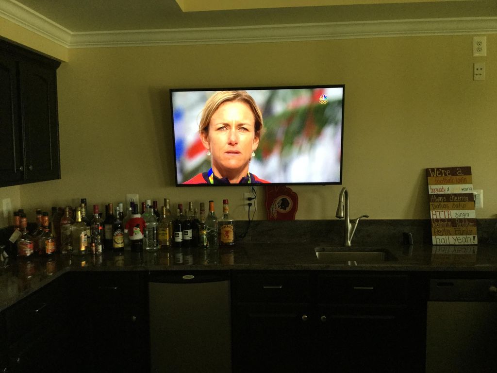 TV in the bar