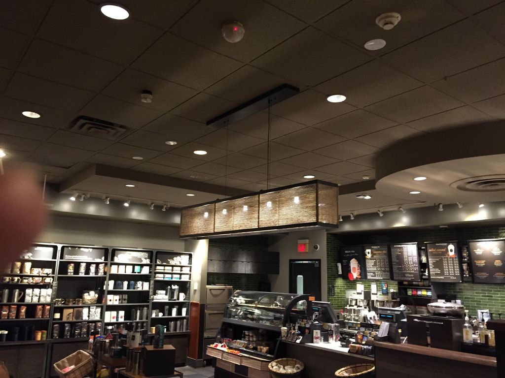 Community table pendant at Starbucks