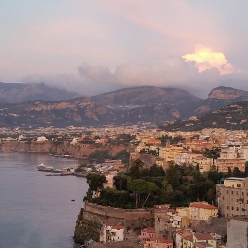 The view from our favorite hotel in Sorrento, Ital