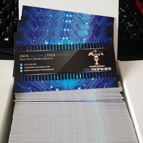 TekMonkie Business Cards