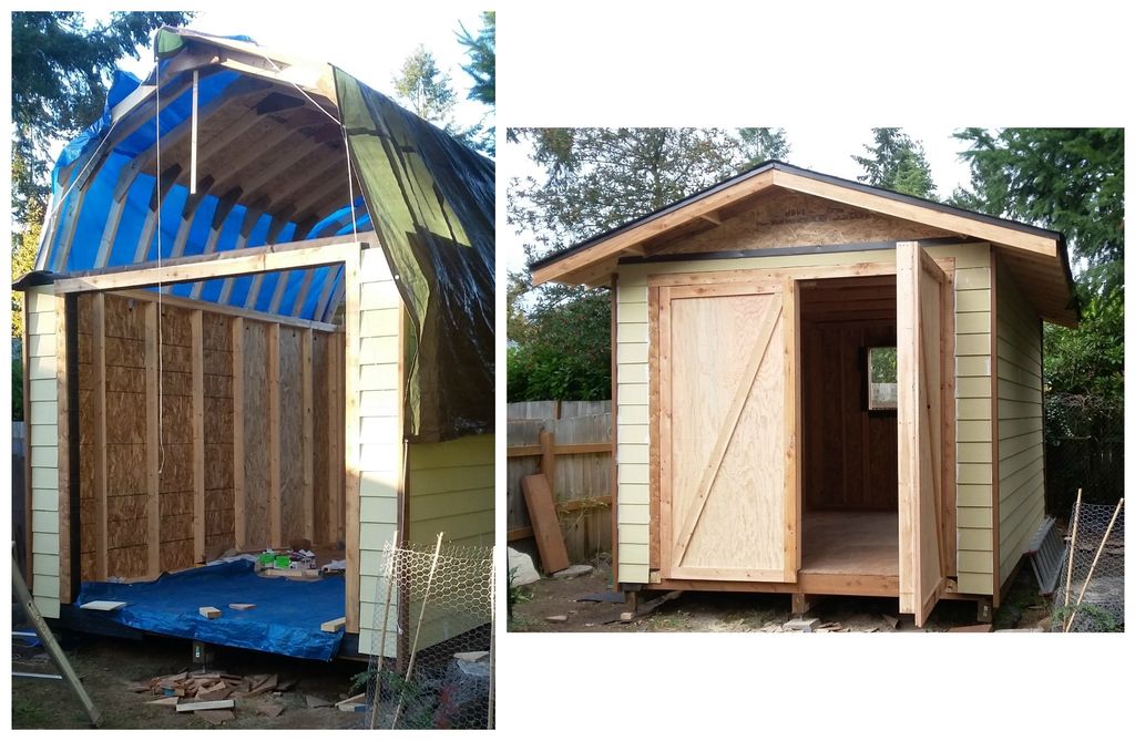 Built this shed/garage from the ground up, but whe