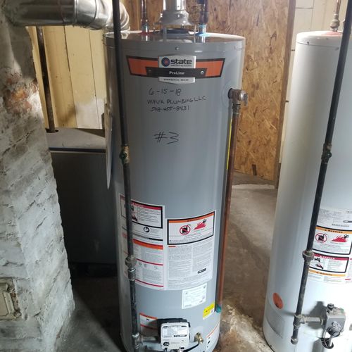 new 40 gal water heater
