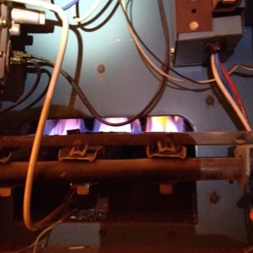 Flame issue on a gas furnace