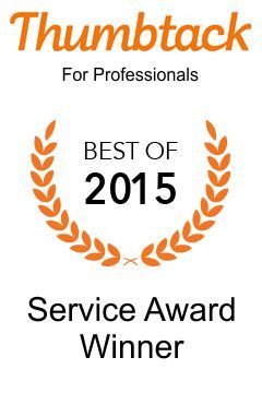 Thumbtack Service Award Winner for 2015