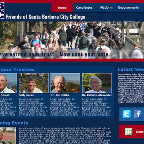 Friends of SBCC Election website