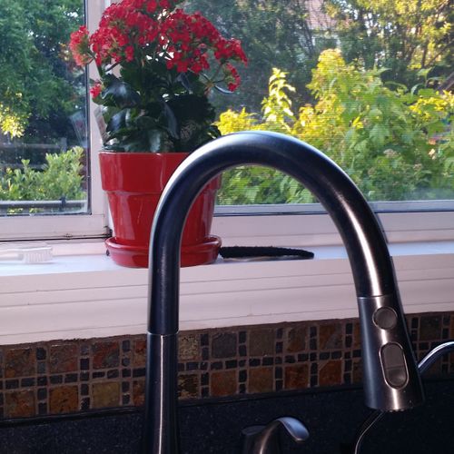 Kohler Kitchen Faucet Up Grade With Pullout Spray.