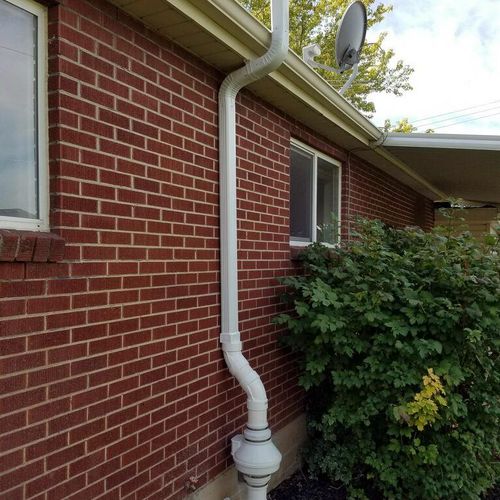 Example of an exterior system install.