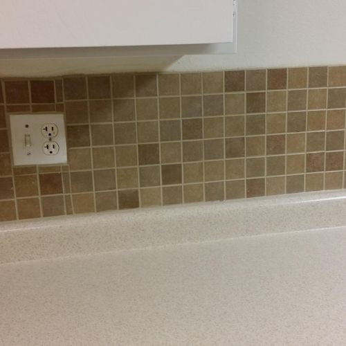 Grouted tile