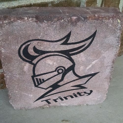 Landscape stones with Logo & High School name