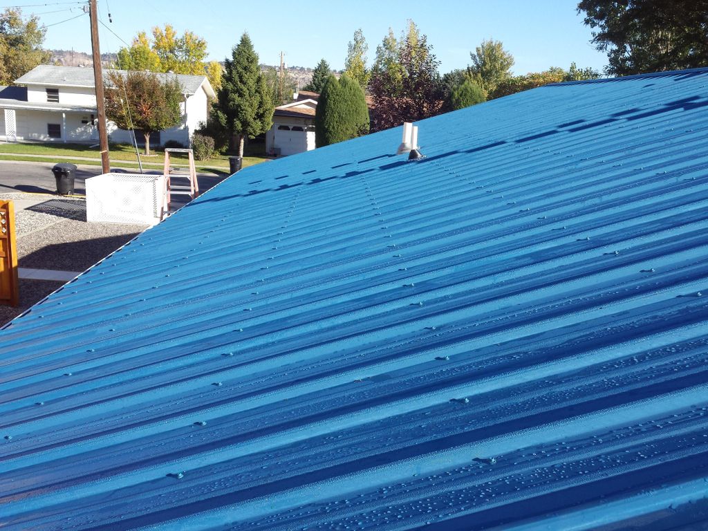 Metal roof, much more durable than asphalt shingle