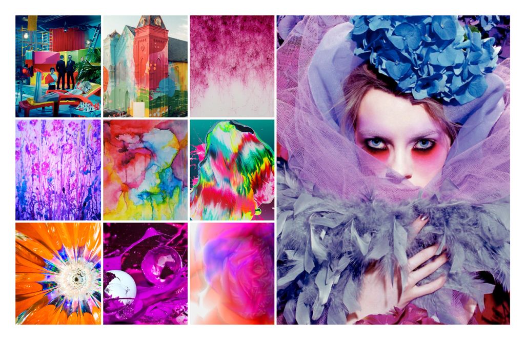 Sample mood baord for SS15 floral trend