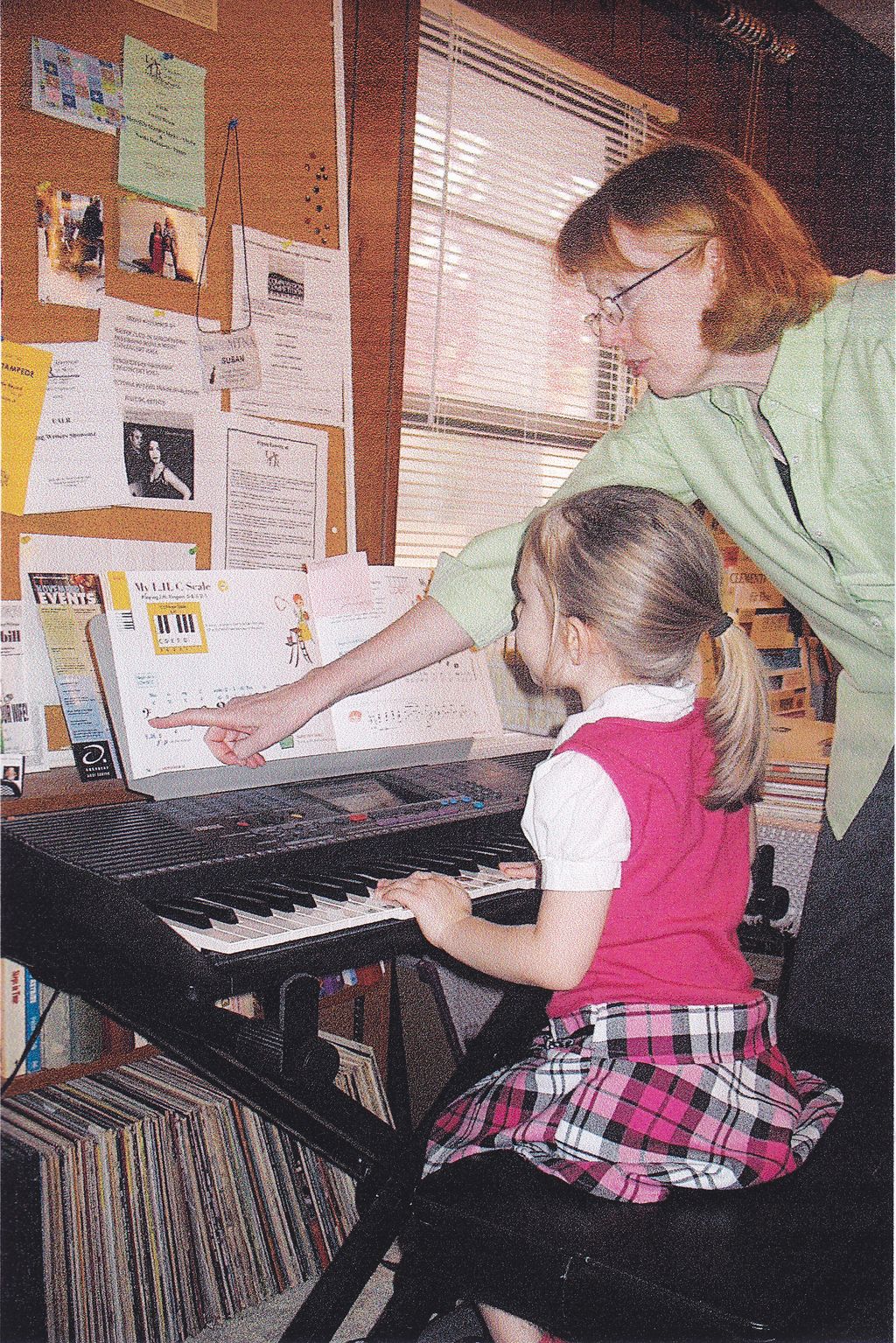 working with a young student