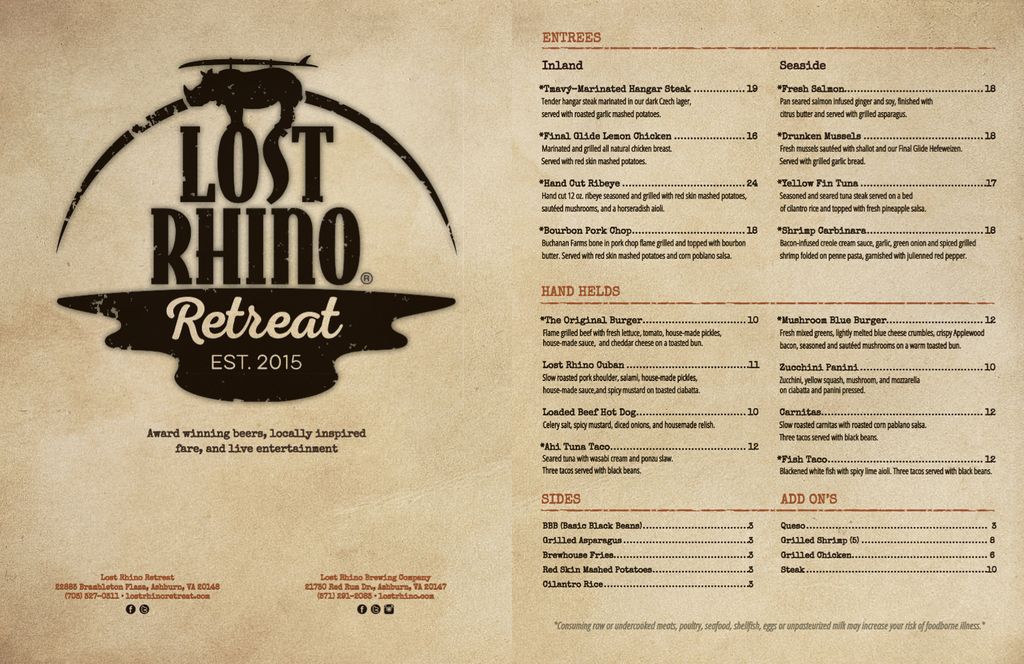 Menu redesign for local restaurants
