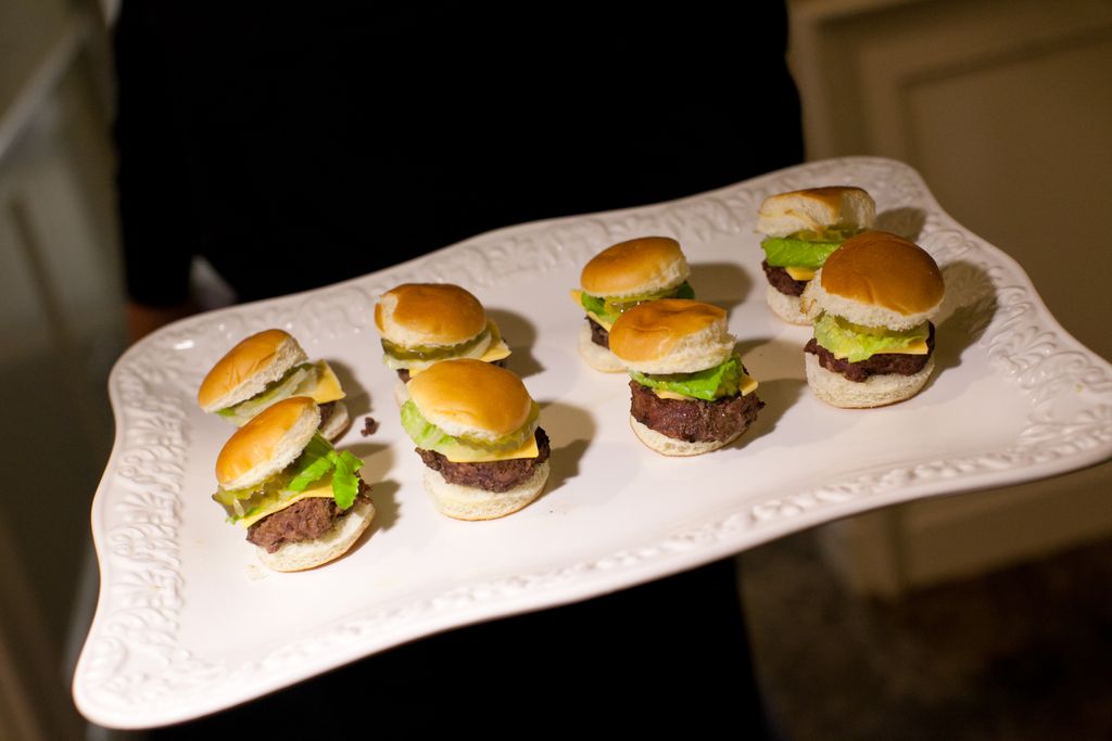 The Perfect-Sized Baby Angus Burgers w/ Cheese / B